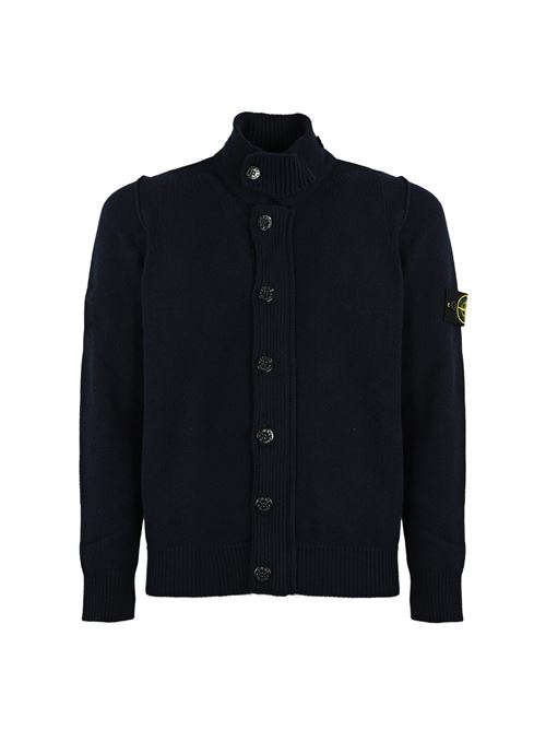 Cardigan 547A3 in lana navy STONE ISLAND | 8115547A3A0020